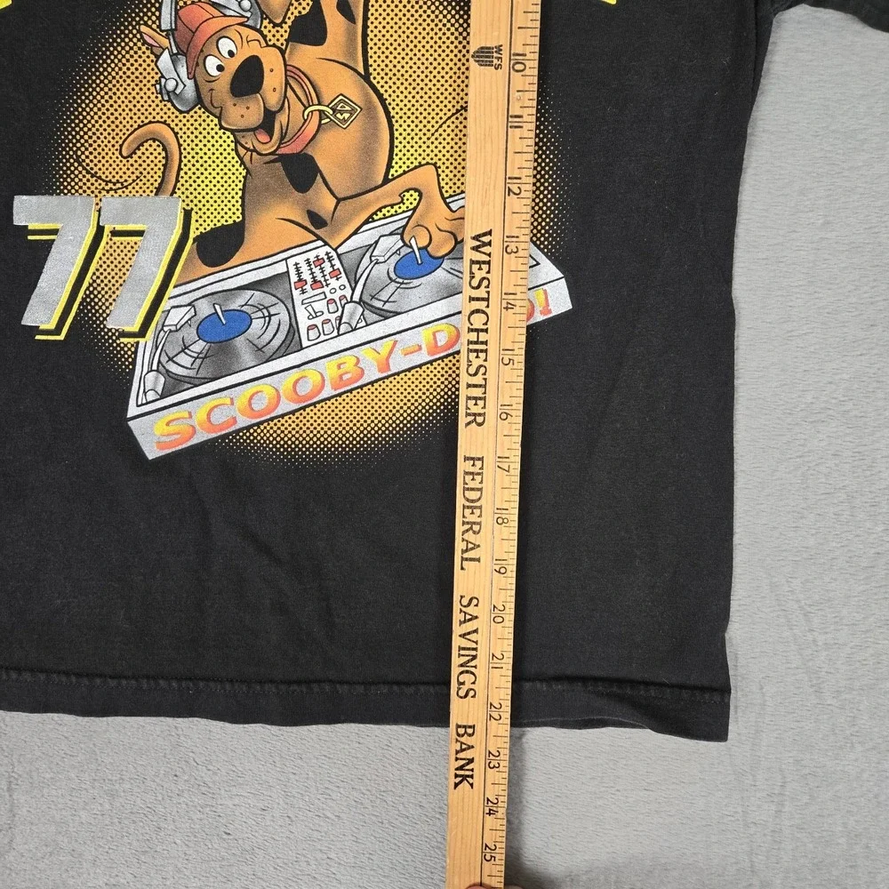 Y2K Vintage Scooby-Doo T-Shirt Youth Medium 10-12 MIX MASTER Black Graphic Kids